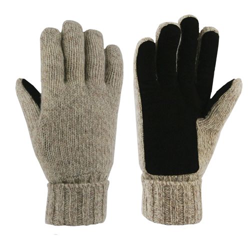 wool gloves with leather palms