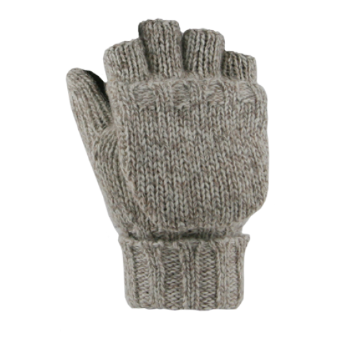 ragg wool gloves with leather palm